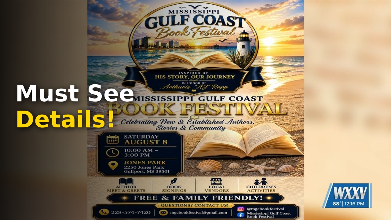 Inaugural Mississippi Gulf Coast Book Festival kicks off at Jones Park