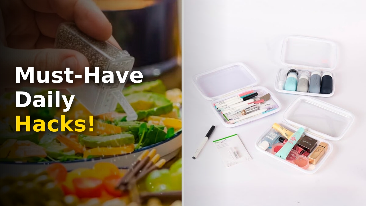 A collection of trending cheap Amazon finds organized on a clean modern countertop in 2025