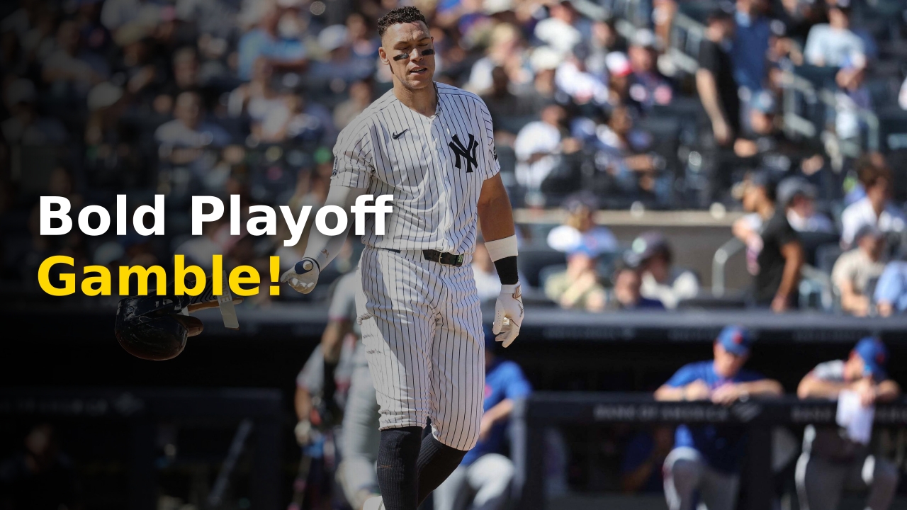 Aaron Judge reacting after a strikeout against the New York Mets in September 2026