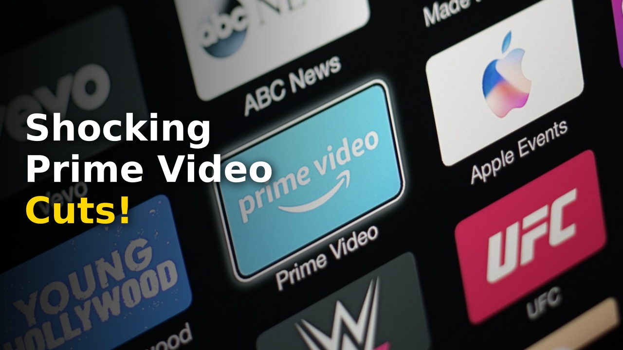 Amazon Prime Video streaming interface showing show titles