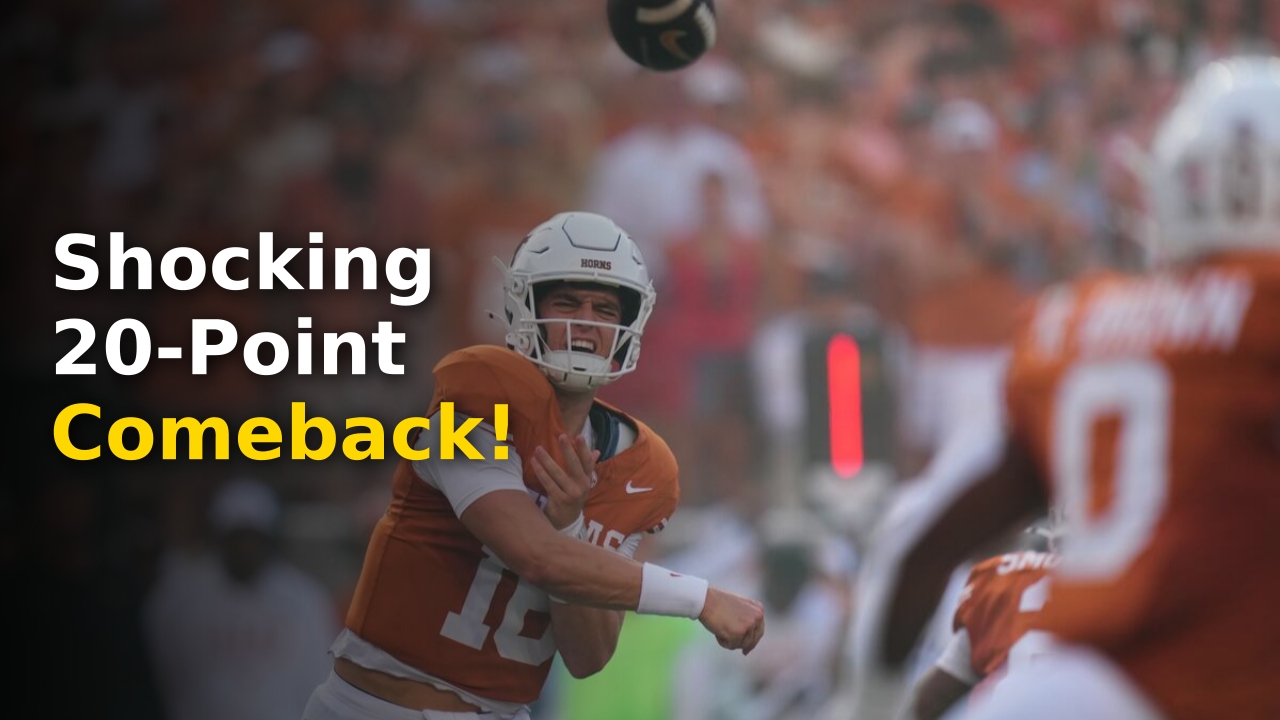 Arch Manning Texas rally celebration after beating the top-ranked Ohio State Buckeyes