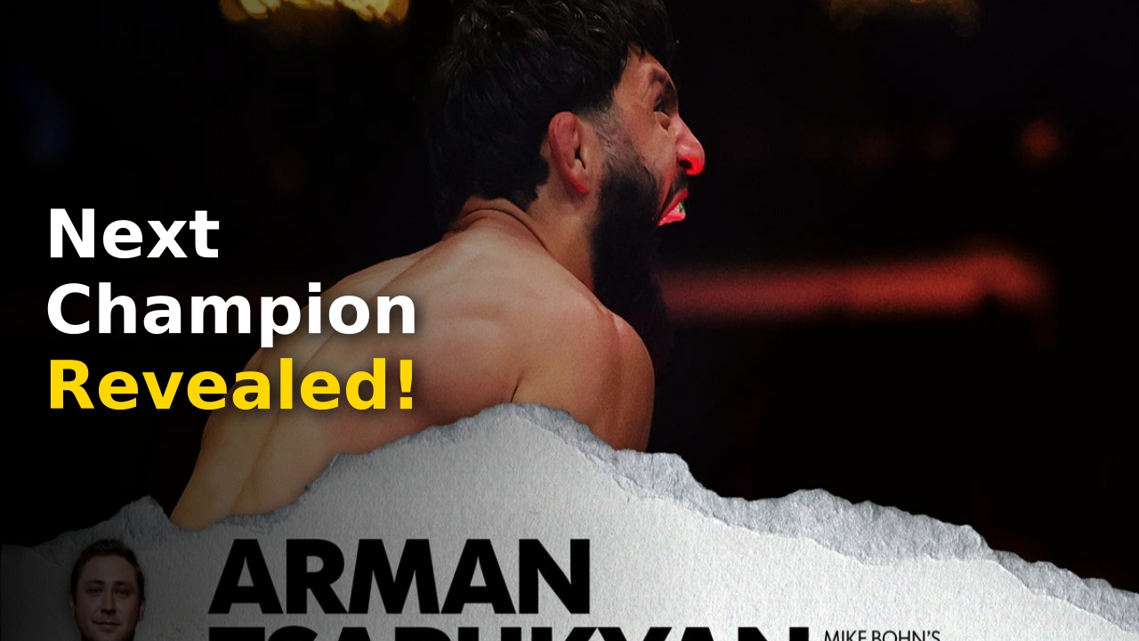 Arman Tsarukyan landing a punch during his Arman Tsarukyan next fight quest at UFC 331