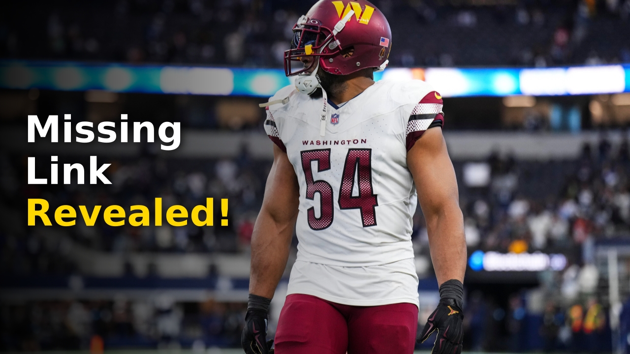 Bobby Wagner in his Commanders jersey during a 2025 game