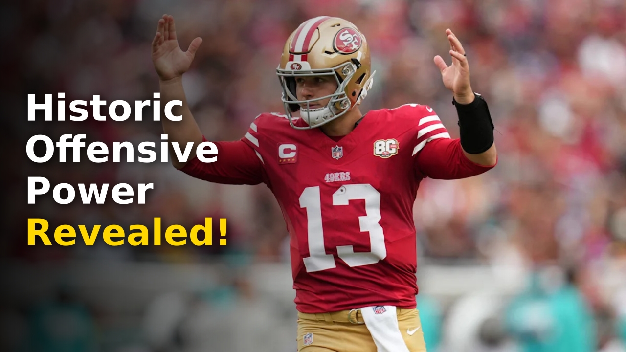 Brock Purdy and Christian McCaffrey driving the 49ers offense dominance in 2024