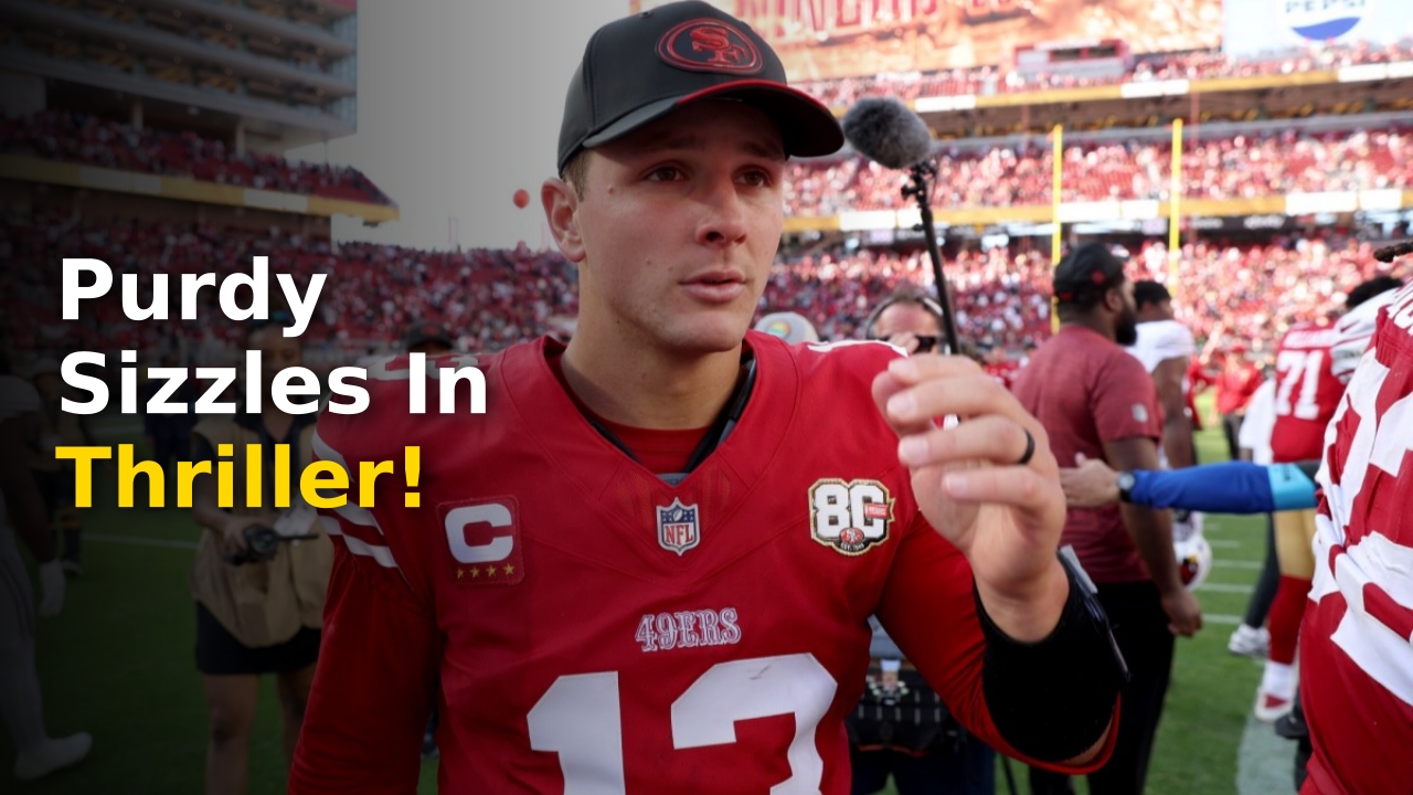 Brock Purdy in action during the 49ers vs Cardinals 2026 game at Levi's Stadium