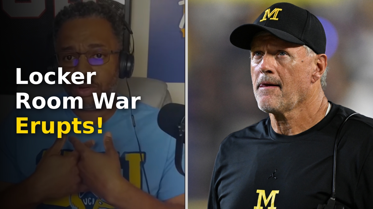 Bryce Underwood Michigan quarterback in uniform during a high-stakes game