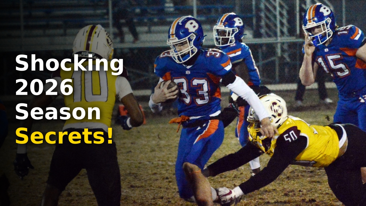 Clear Spring and Berkeley Springs players competing in a Washington County Football matchup