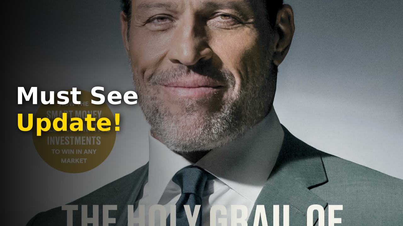 Cover of The Holy Grail of Investing 2026 paperback edition by Tony Robbins