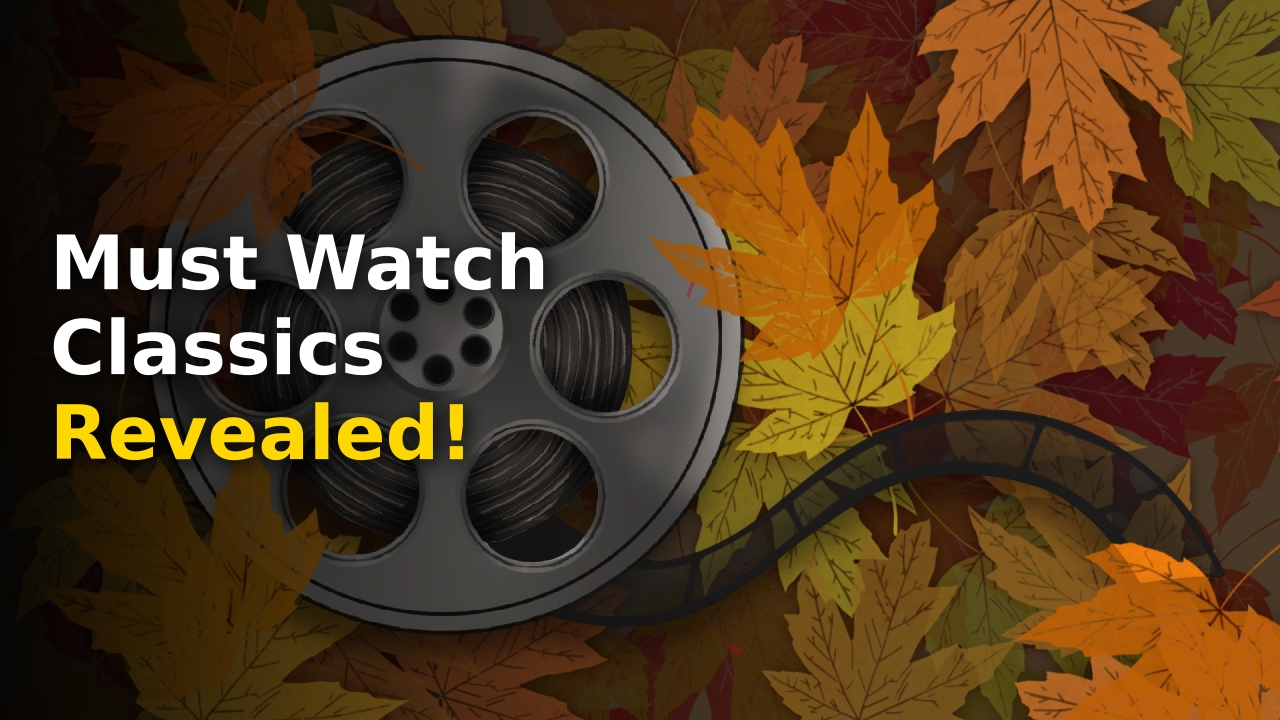 Cozy autumn aesthetic featuring the best movies to watch this fall