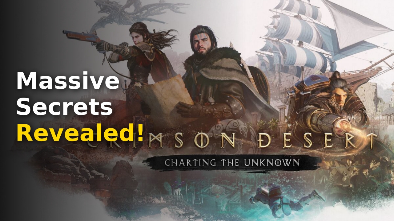 Crimson Desert DLC official artwork depicting Kliff exploring the Charting the Unknown expansion