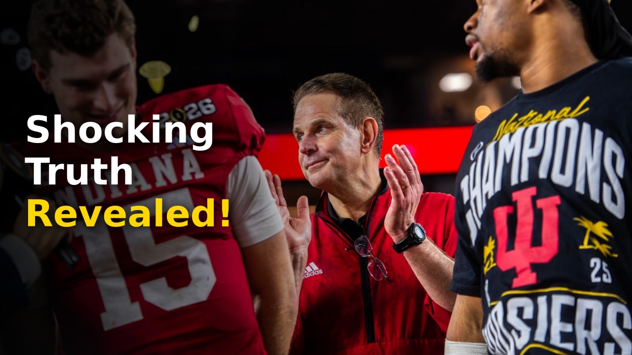 Curt Cignetti leading the Indiana Hoosiers football team on the field in 2026