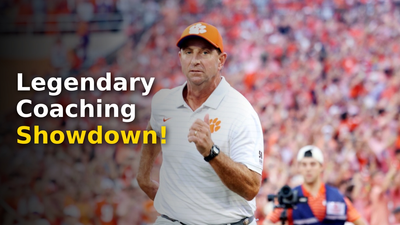 Dabo Swinney Bill Belichick sideline interaction ahead of Clemson vs North Carolina game