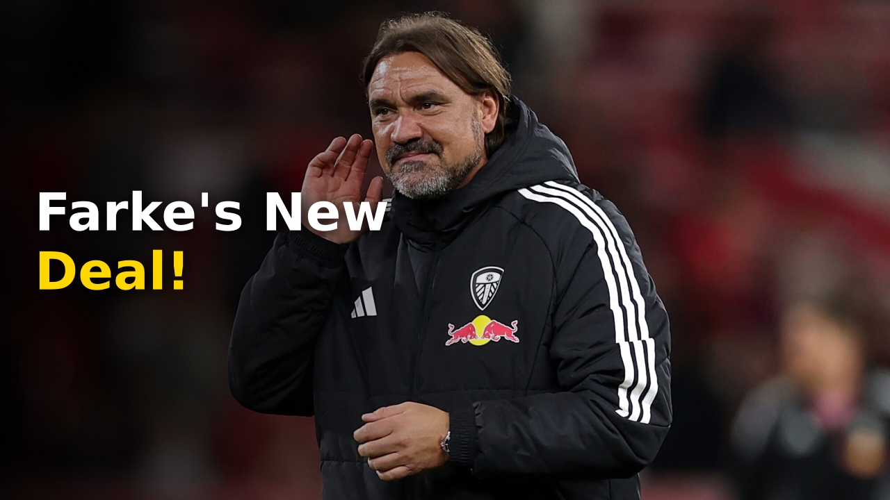 Daniel Farke Leeds Contract details and official announcement photo at Elland Road
