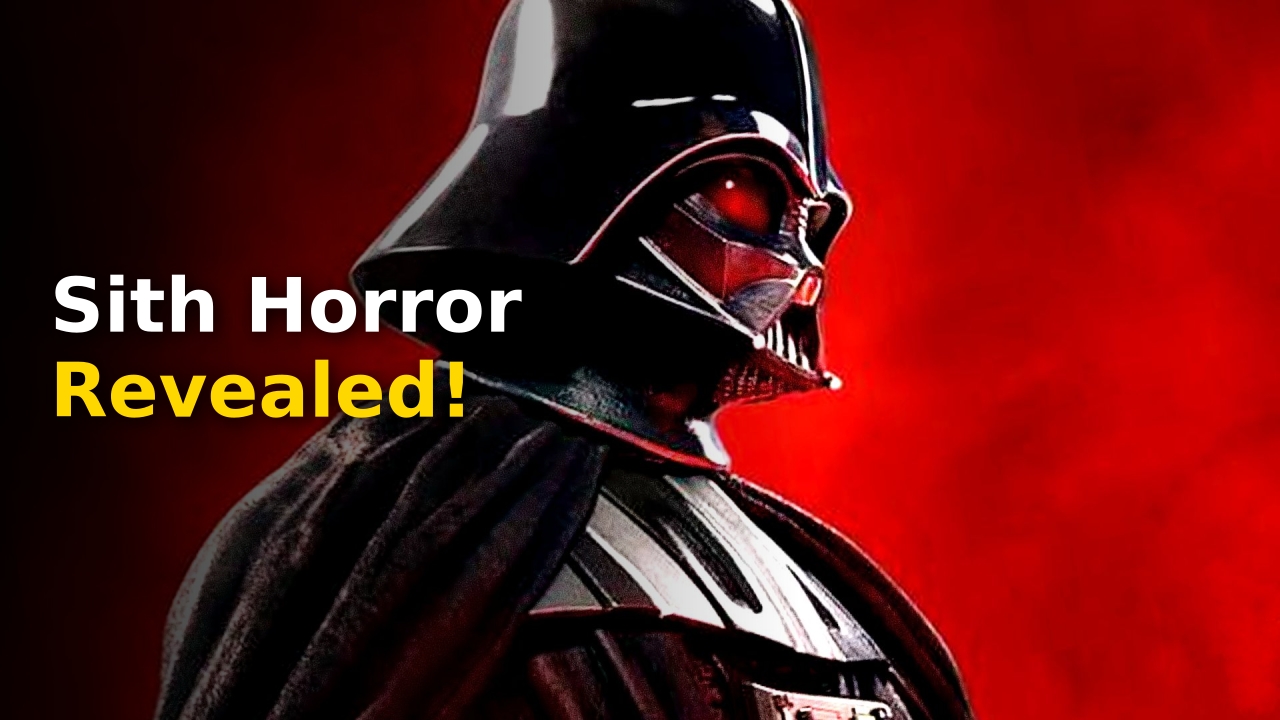 Darth Vader Slasher Villain mask glowing with red lightsaber reflection