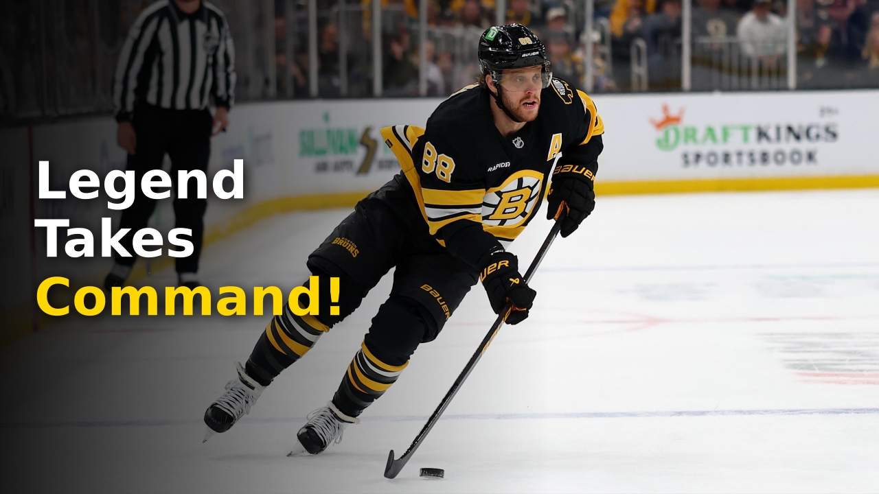 David Pastrnak official portrait as Boston Bruins Captain for 2026 season