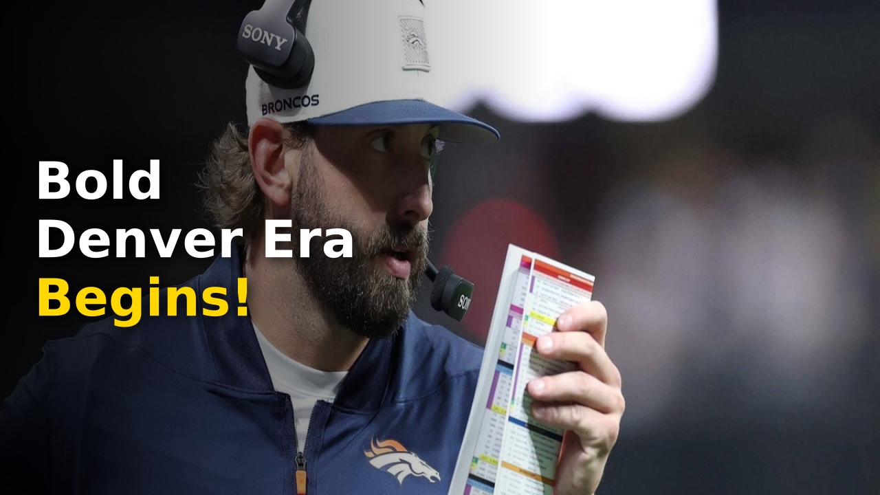 Davis Webb Broncos coordinator calling plays during an NFL game in 2026