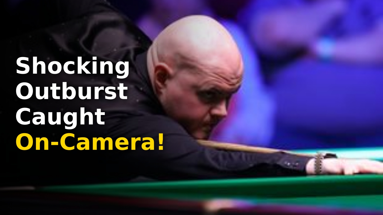 Elliot Slessor English Open professional snooker match action