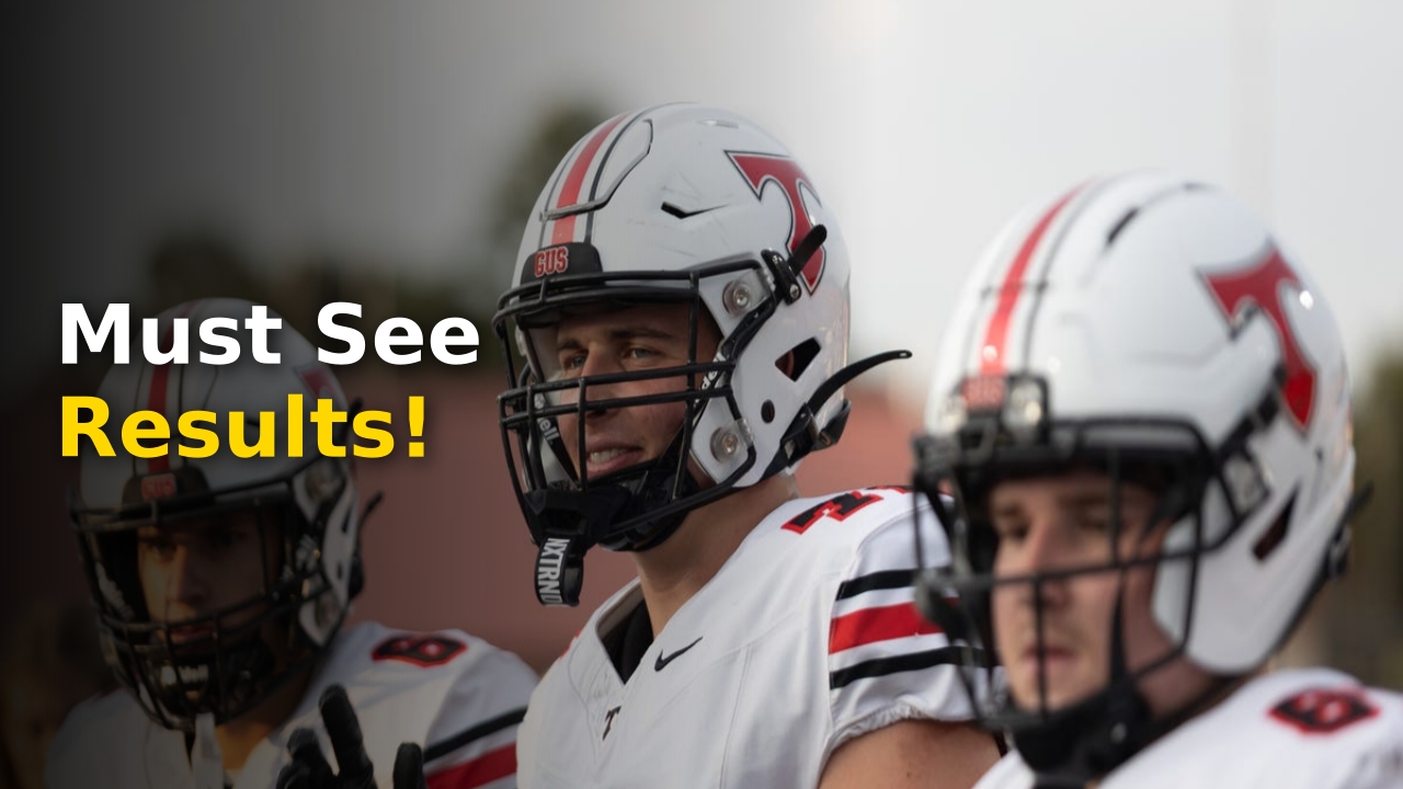 Exciting action during an Athens-area high school football game under the lights