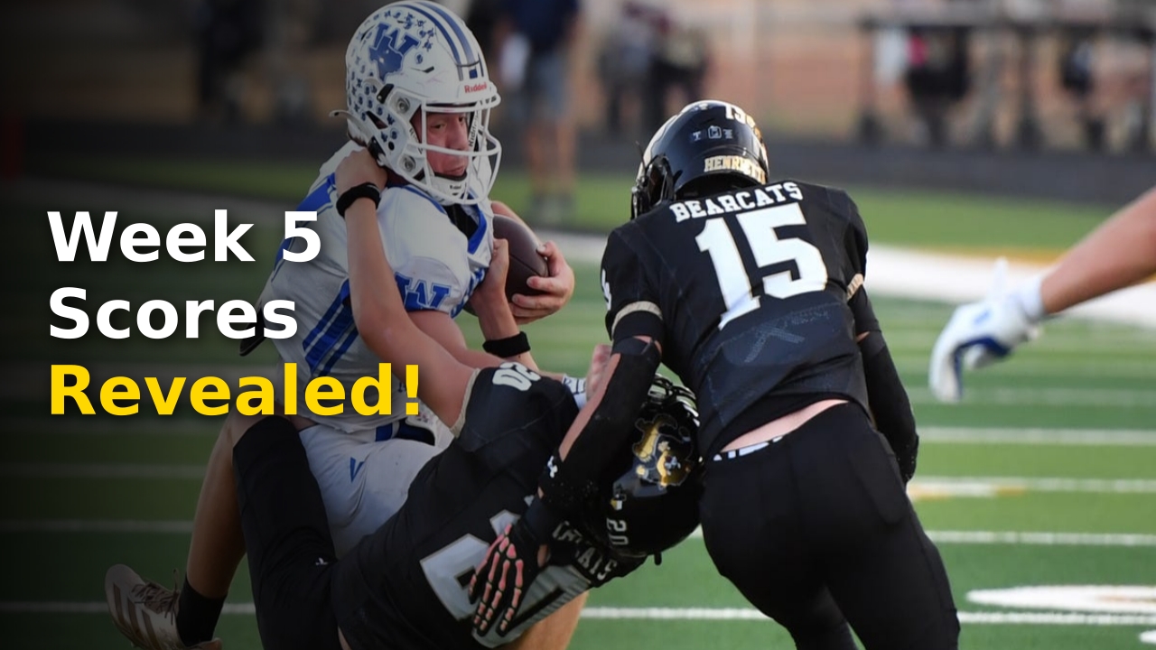 Exciting action during high school football games highlighting Wichita Falls football scores