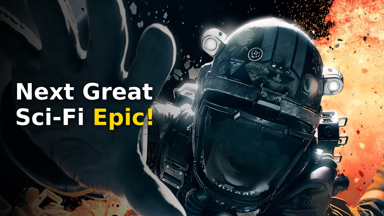 Exodus game 2027 promotional artwork featuring futuristic spacecraft and planetary exploration