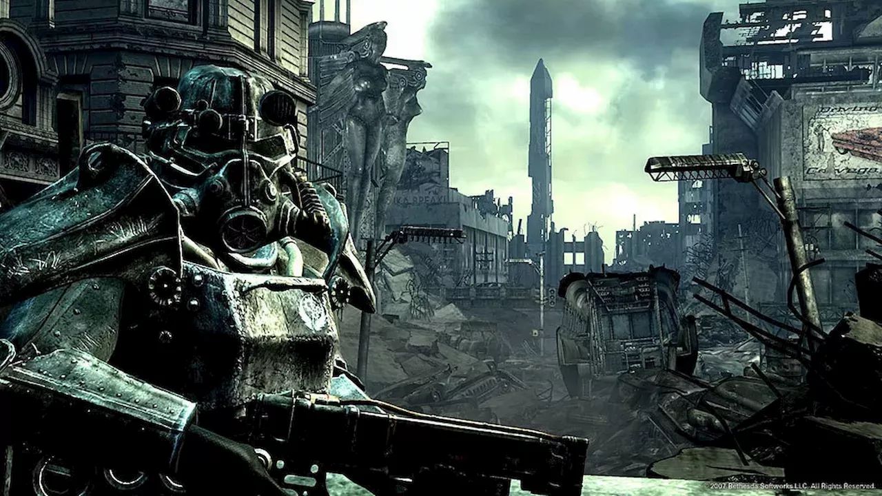 Fallout 5 game concept art and logo on display