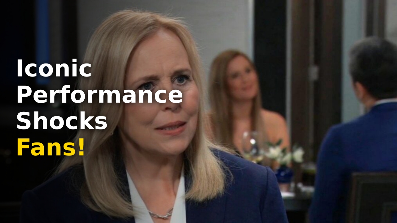 Genie Francis performance 2024 during tense General Hospital scene