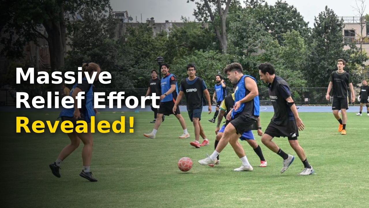 Group of Outerboro Soccer players organizing charity event for Colombian earthquake relief