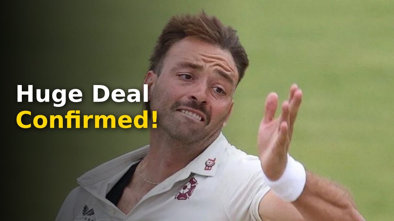 Harry Conway celebrating a wicket for Northamptonshire