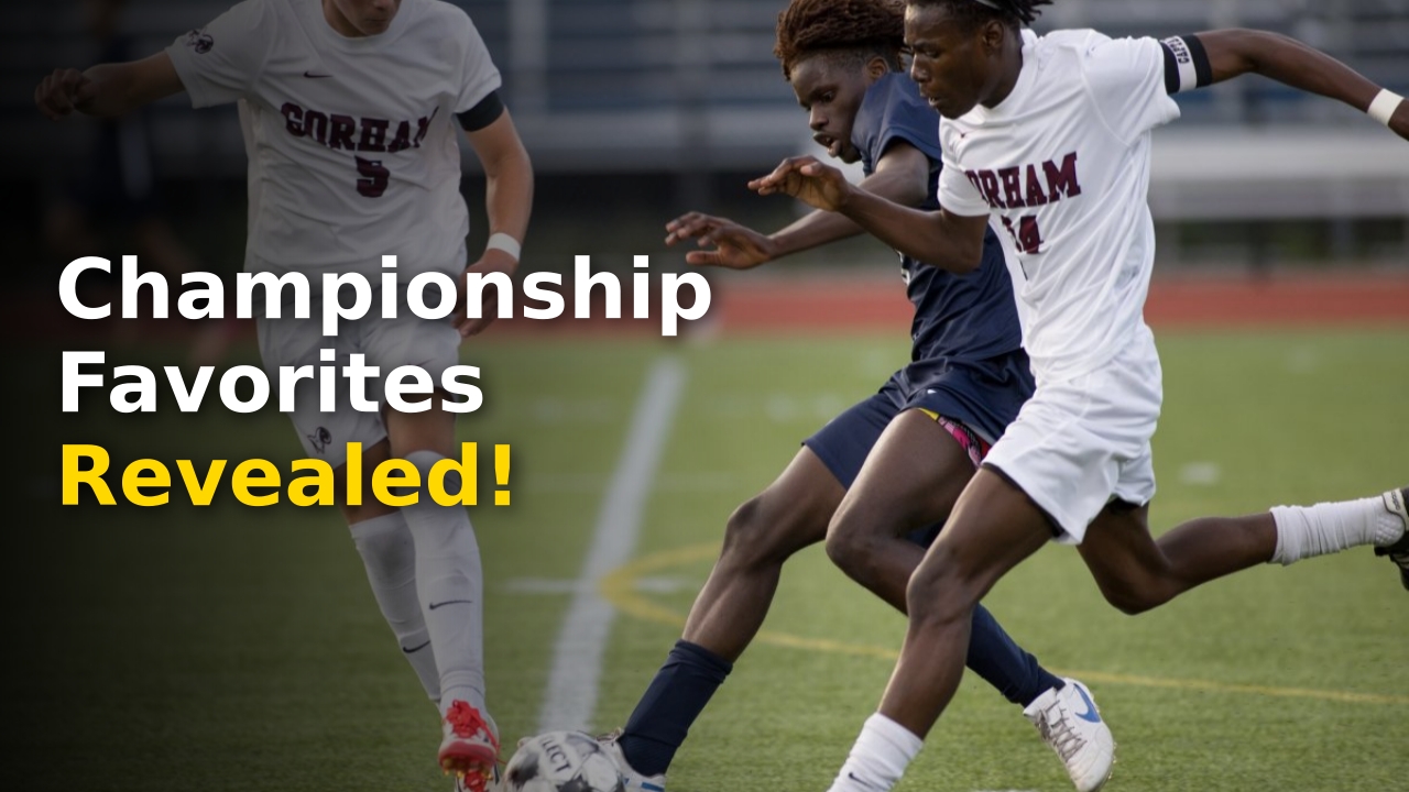High school boys soccer players competing in Southern Maine Soccer 2026 tournament