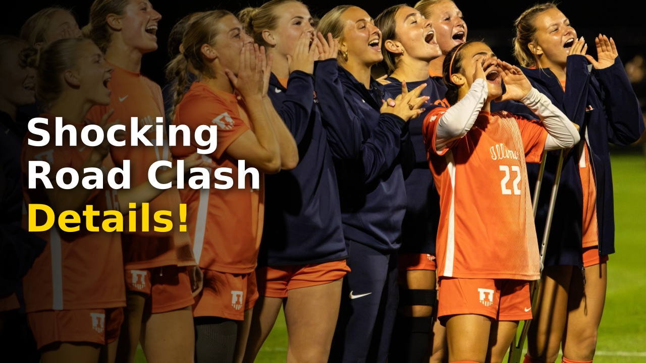 Illinois Women's Soccer team warming up before an intense NCAA collegiate matchup