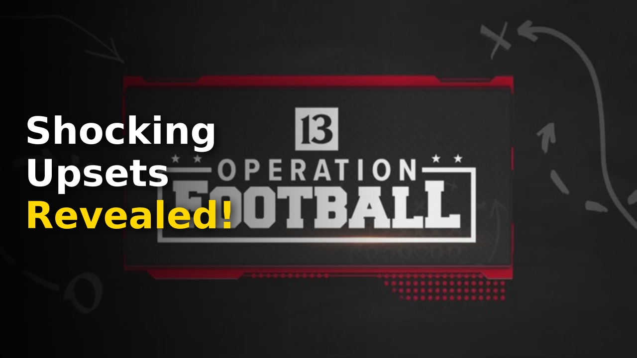 Indiana high school football scores summary on a digital screen at a high school stadium