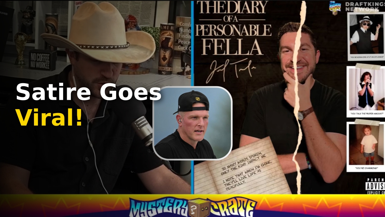 Jeremy Tache mocks Pat McAfee parody artwork and social media announcement