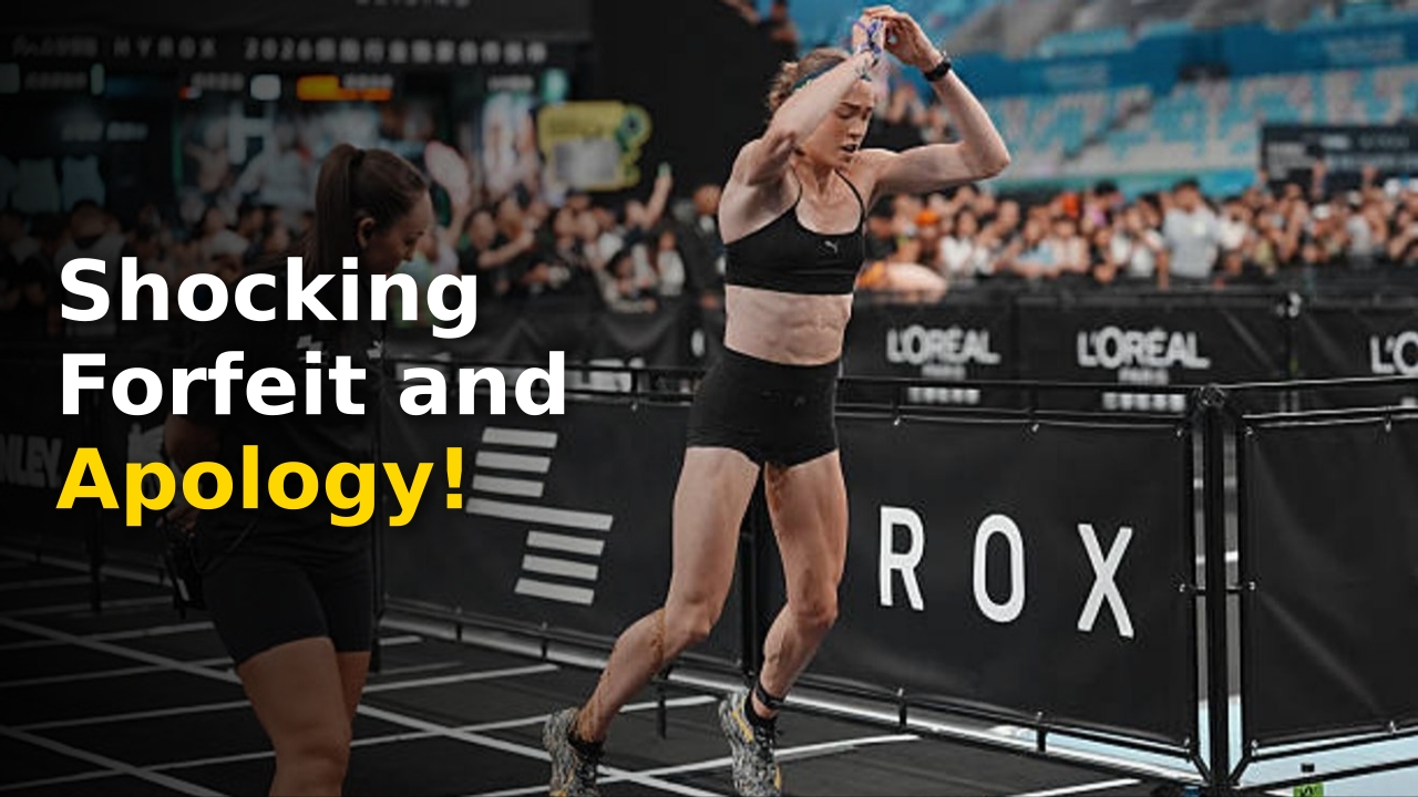 Joanna Wietrzyk Hyrox athlete celebrating her world record performance