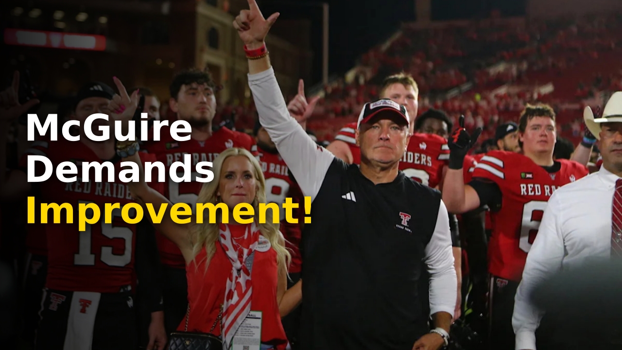 Joey McGuire wants more effort from Texas Tech following the season opener