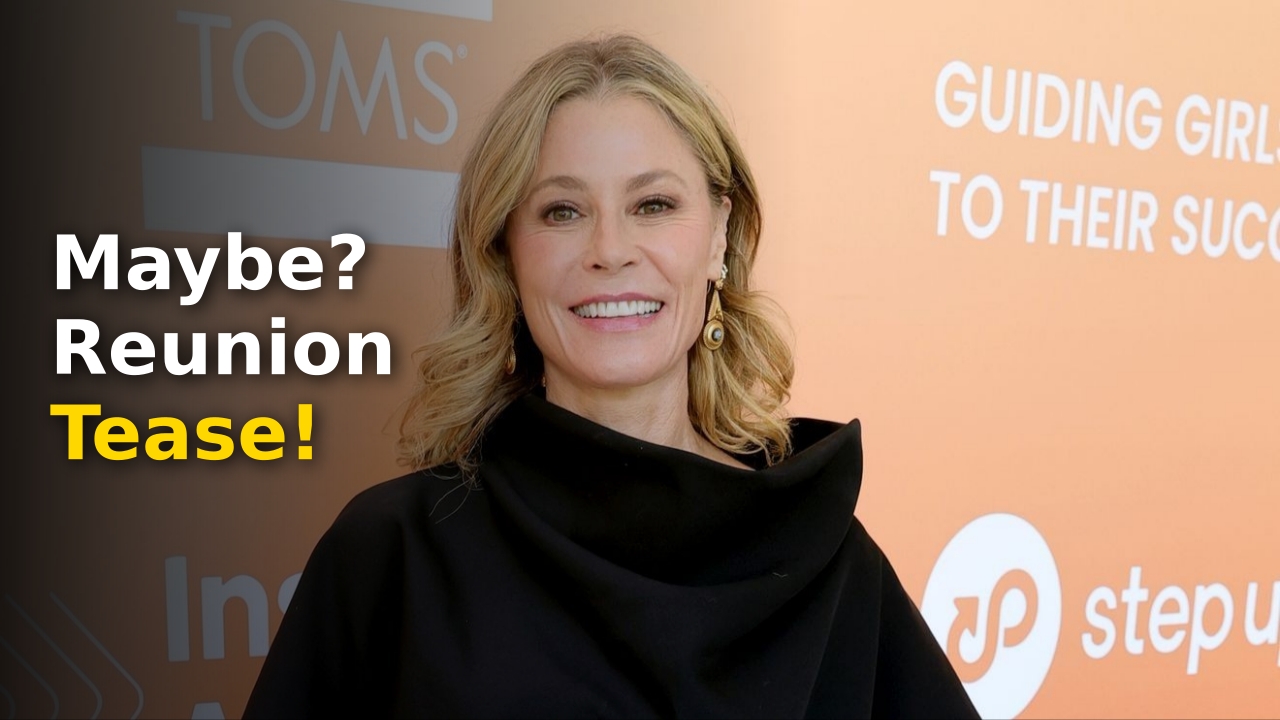 Julie Bowen smiling during an interview about a potential Modern Family Reunion