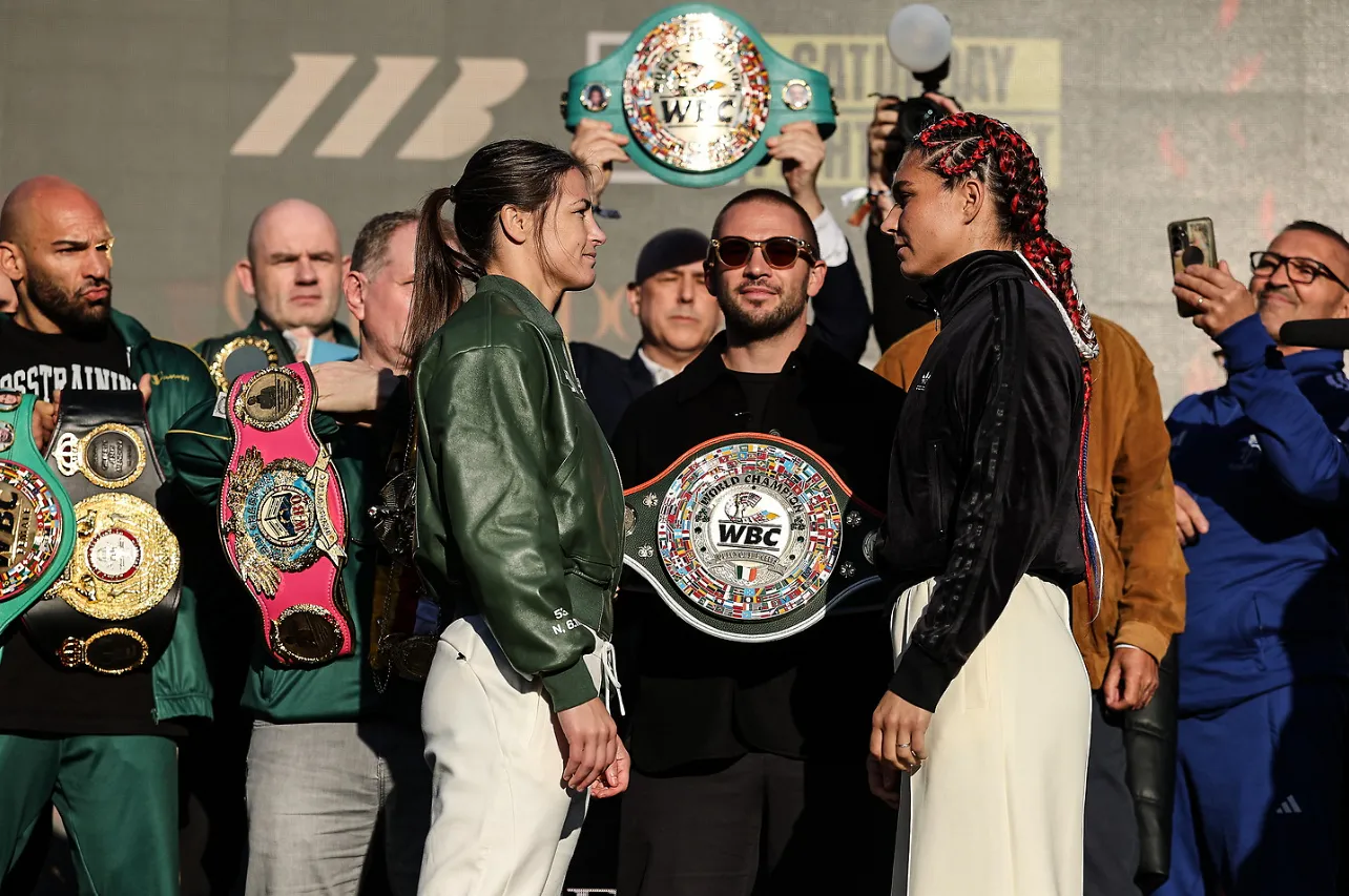 Katie Taylor makes weight for the final time before her historic Croke Park fight
