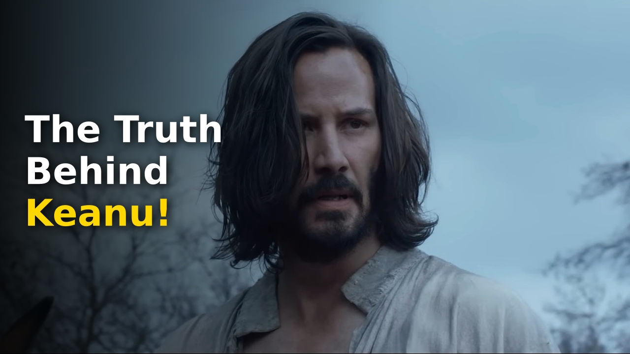 Keanu Reeves zen side profile during a public interview