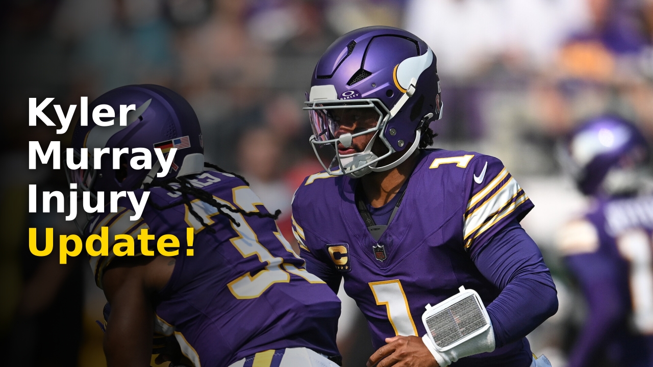 Kyler Murray wearing his Vikings uniform during the 2024 NFL season
