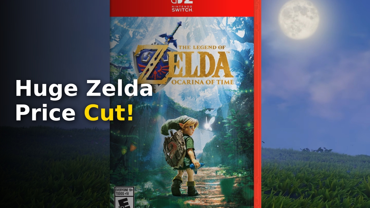 Link holding the Master Sword in the Ocarina of Time Remake for Nintendo Switch 2