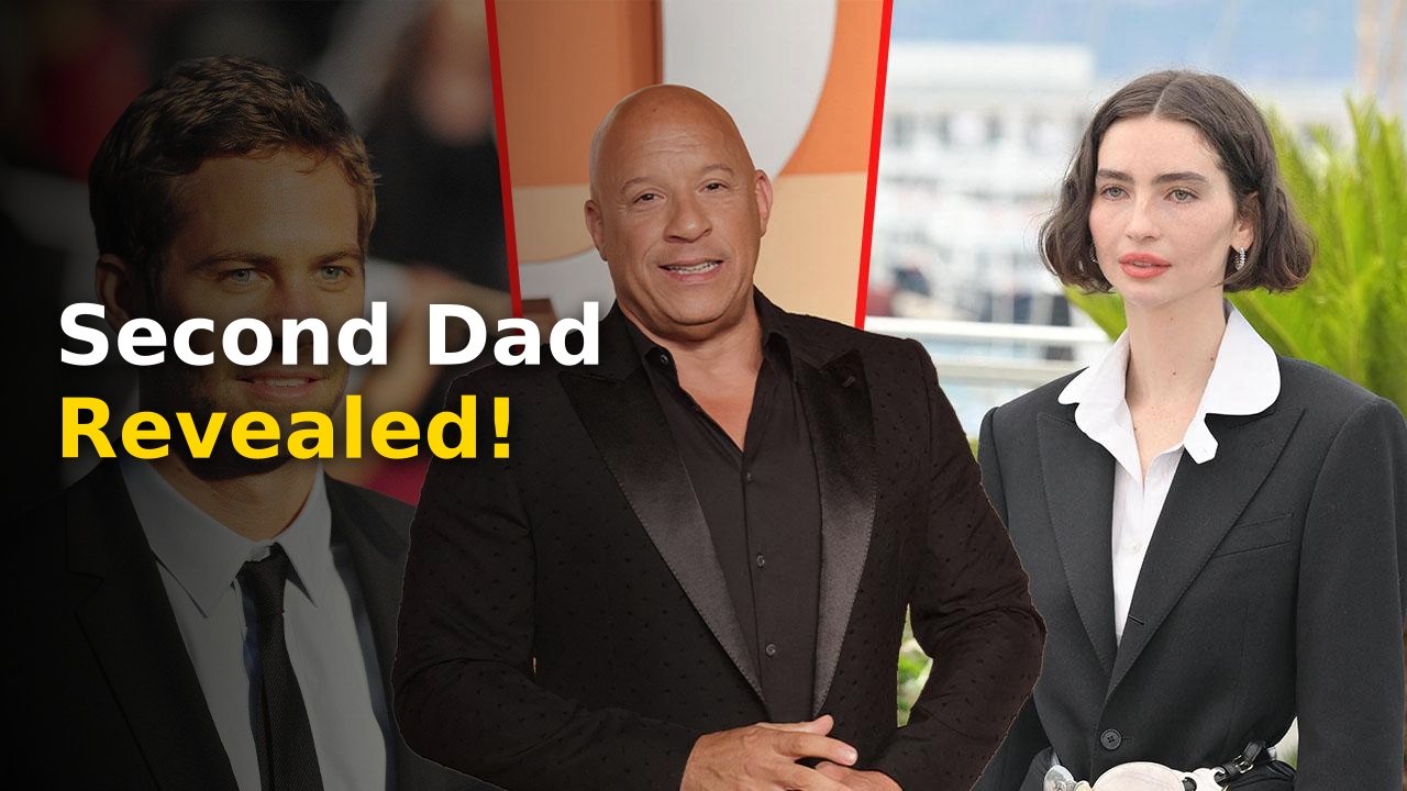 Meadow Walker and Vin Diesel smiling together at a Hollywood red carpet event