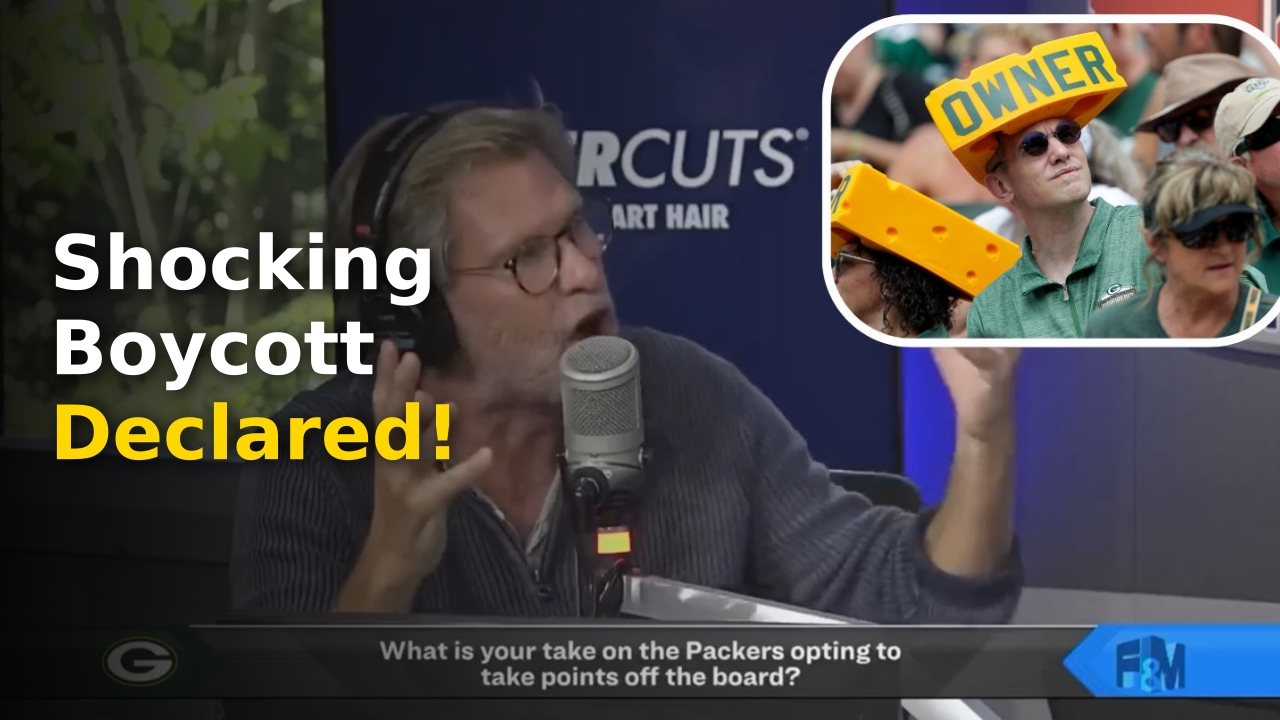 Mike Felger Packers Boycott announcement during the Felger and Mazz afternoon drive show