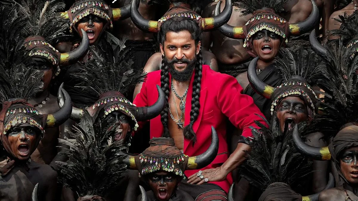 Nani posing for a promotional event for The Paradise