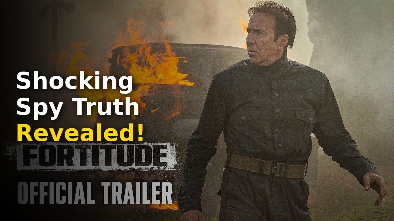 Nicolas Cage in the official poster for the upcoming spy film Fortitude 2026 official trailer