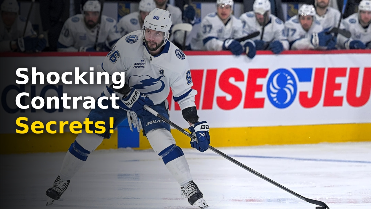 Nikita Kucherov of the Tampa Bay Lightning skating during an NHL game