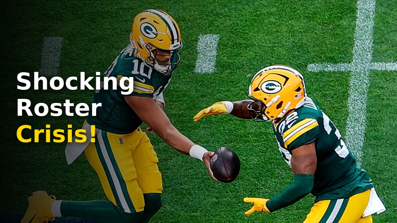 Packers running back Josh Jacobs looking on from the sidelines