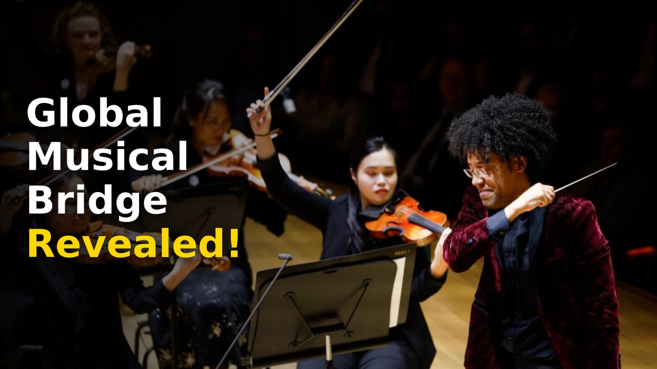 Rafael Payare leading the San Diego Symphony Beyond Borders inaugural performance