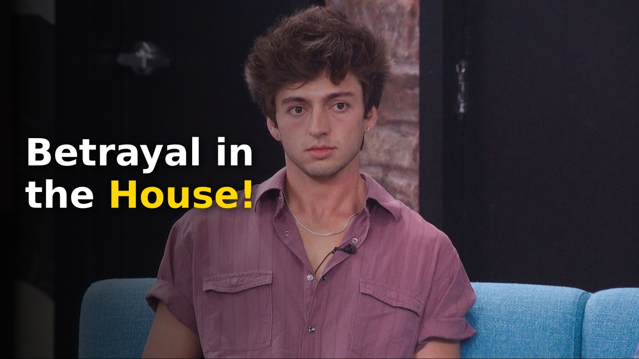Rick Devens and Dee Valladares looking stressed during the Big Brother 28 nomination ceremony