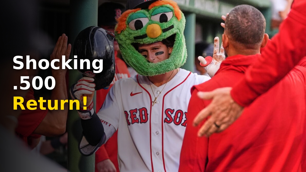 Roman Anthony Red Sox jersey portrait after hitting .500 in his 2026 return