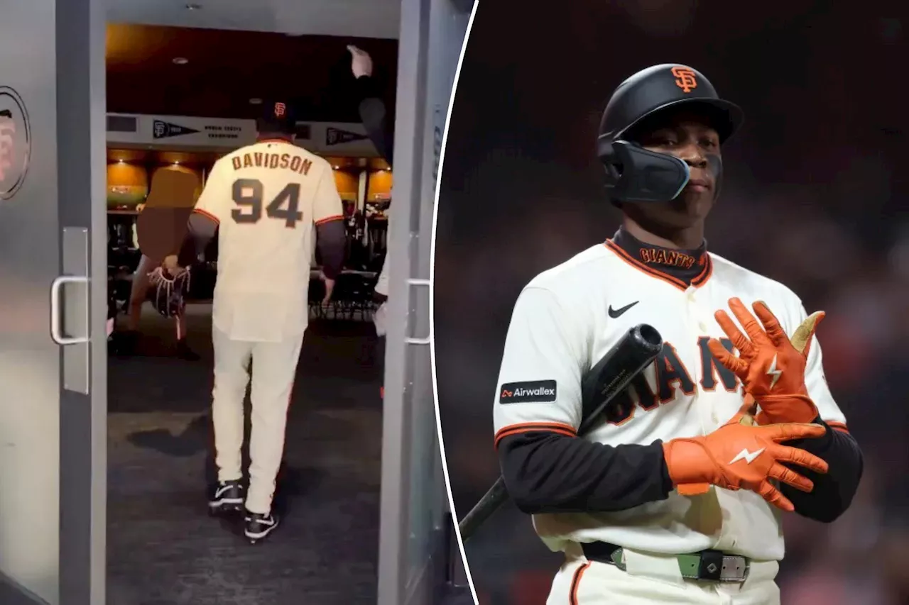 San Francisco Giants clubhouse branding following the social media incident