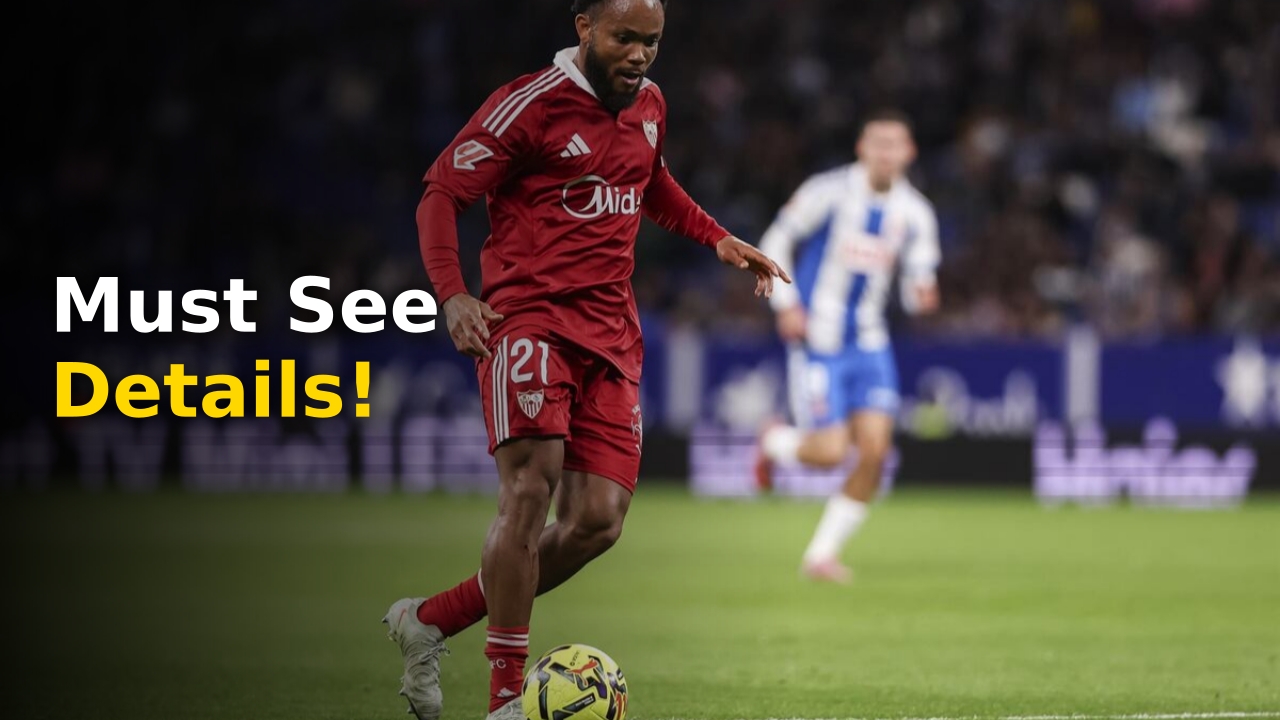 Sevilla Espanyol match action shot on the pitch during the 2026 LaLiga season